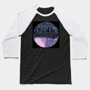 transect the dark in the city ecopop collage art Baseball T-Shirt